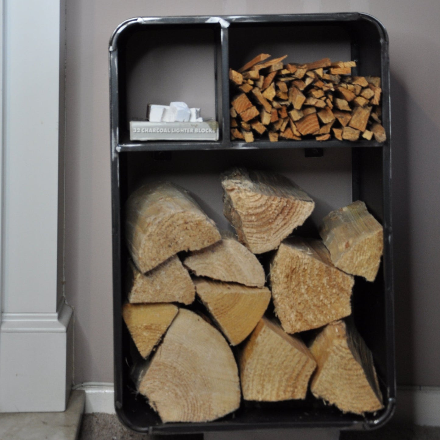 The Industrial Chic Wall Mounted Log Store