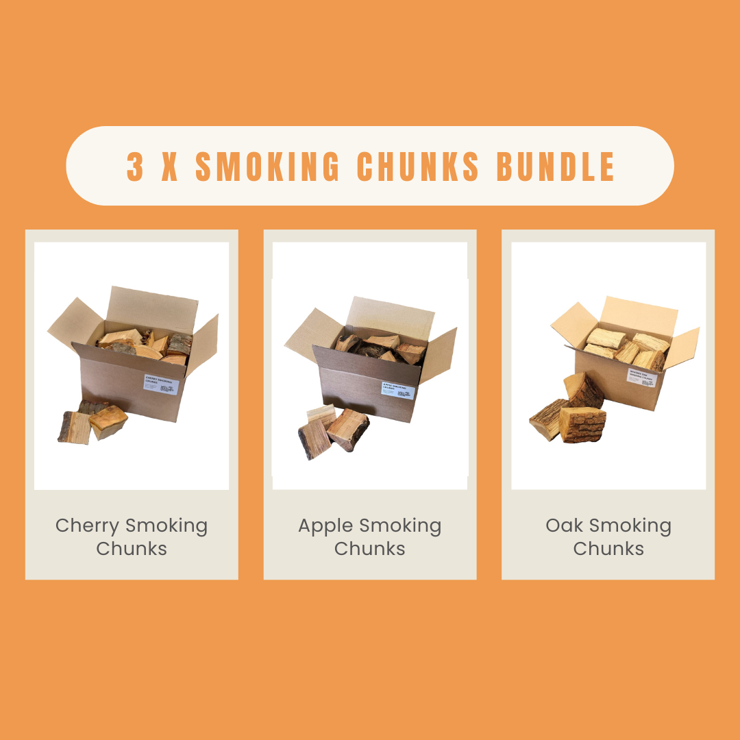 Smoking Chunks Bundle - Apple, Cherry & Oak