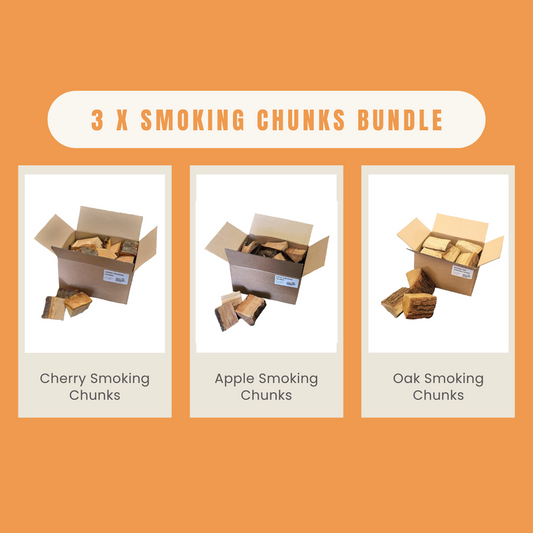 Smoking Chunks Bundle - Apple, Cherry & Oak